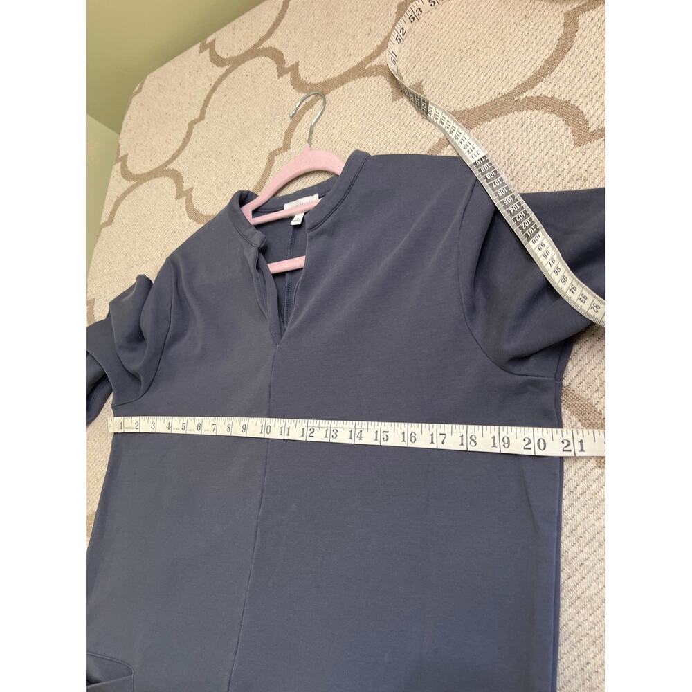 Haven Well Within Polished Lounge Split-Neck Dress, size medium, MSRP $128 - Picture 10 of 12